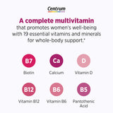 Centrum calcio, vitamina D y magnesio para huesos fuertes.