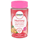 Frasco Centrum gomitas alivio de náuseas matutinas, 60 dosis, ideal para alivio ocasional.