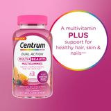 Centrum MultiGummies biotina para cabello, piel y uñas.