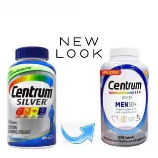 Centrum Men 50+ tabletas en caja, fácil acceso a dosis diarias.