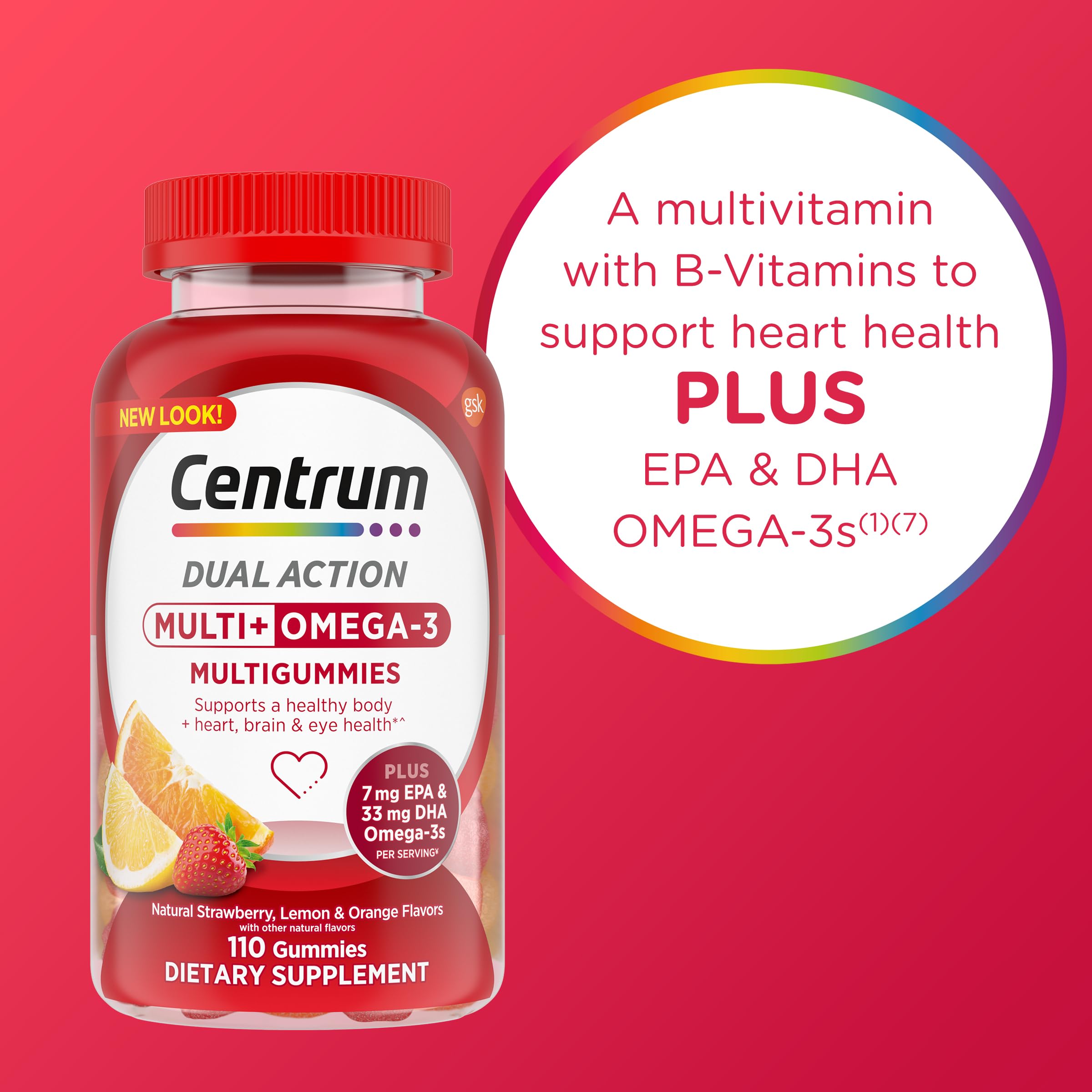 Centrum MultiGummies antioxidantes-C-E-zinc, fórmula para ojos y piel