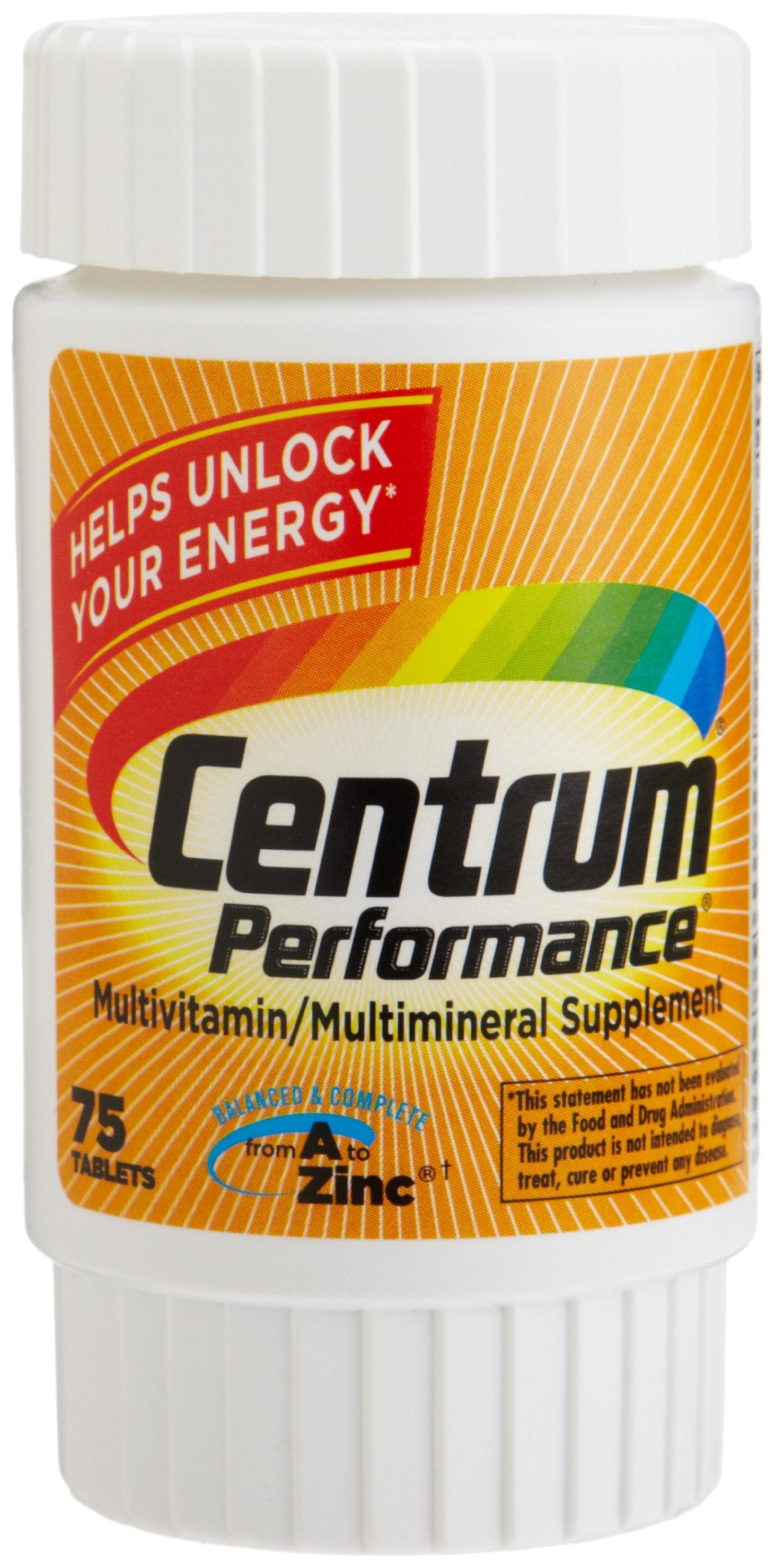 Centrum Performance comprimidos en botella: apoyo a la energía y función muscular.