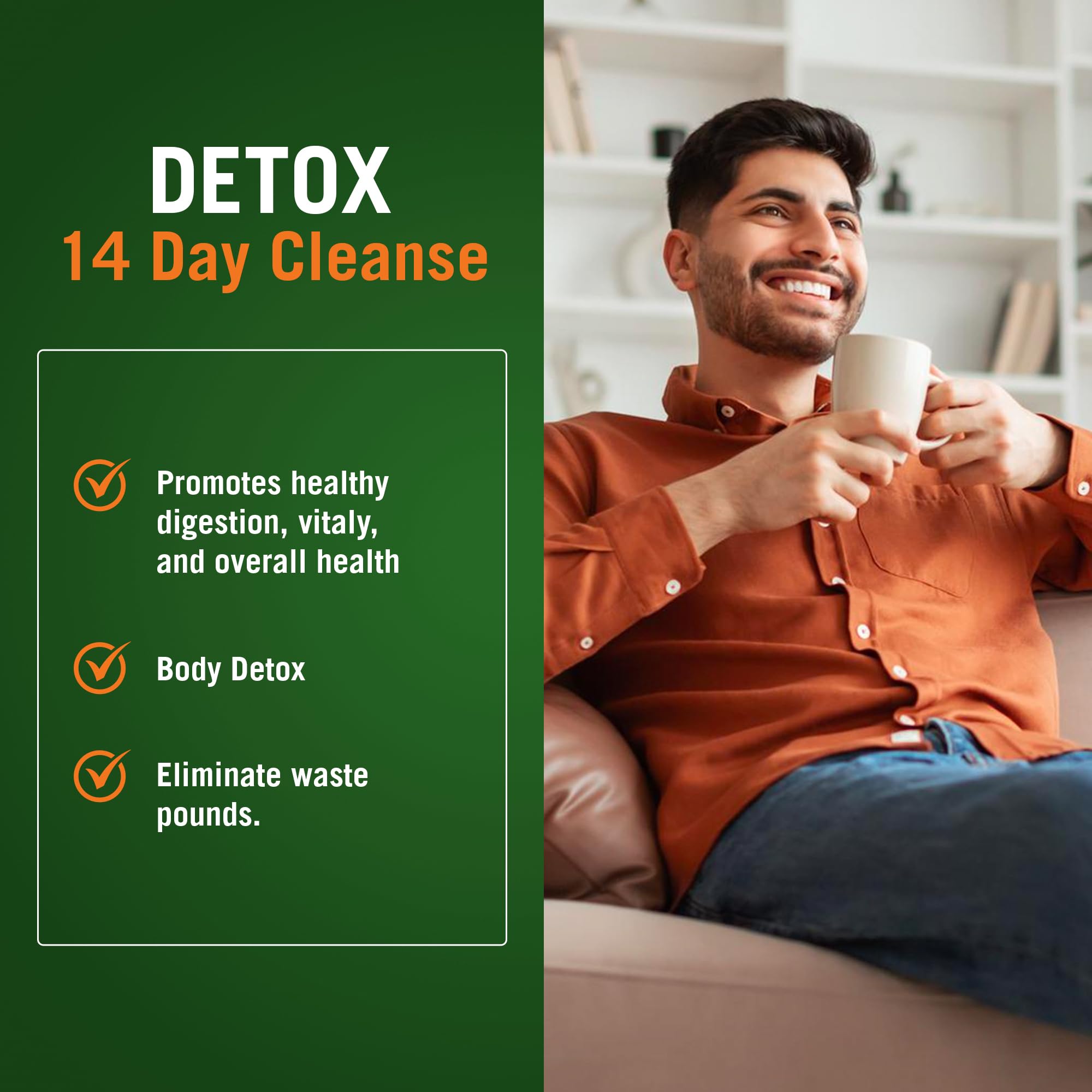 The Cleaner Detox: empaque de 104 cápsulas para 14 días.