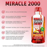 Miracle 2000 de Century Systems: etiqueta con vitaminas y minerales clave