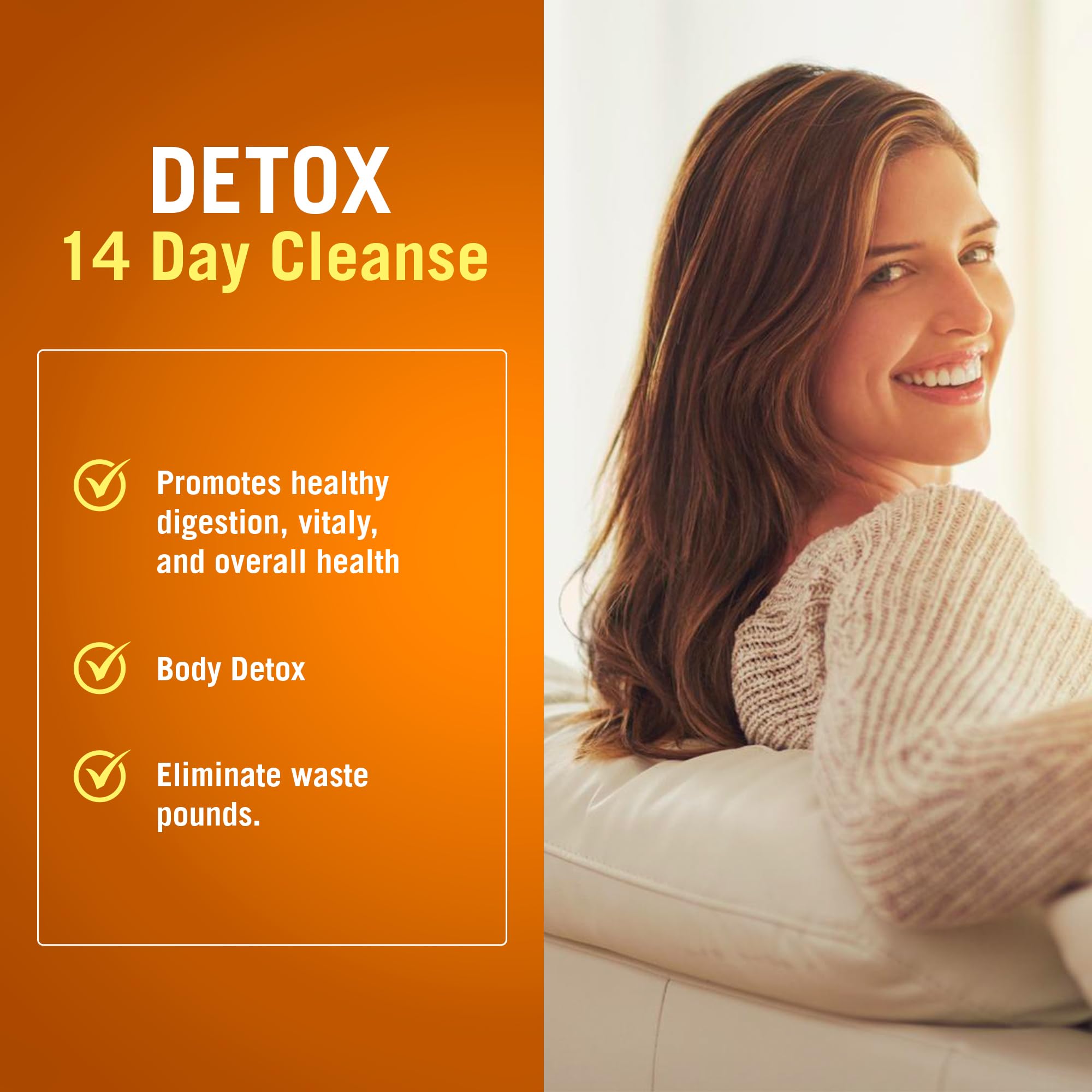 Etiqueta de The Cleaner Detox con detalles de dosis para uso cómodo