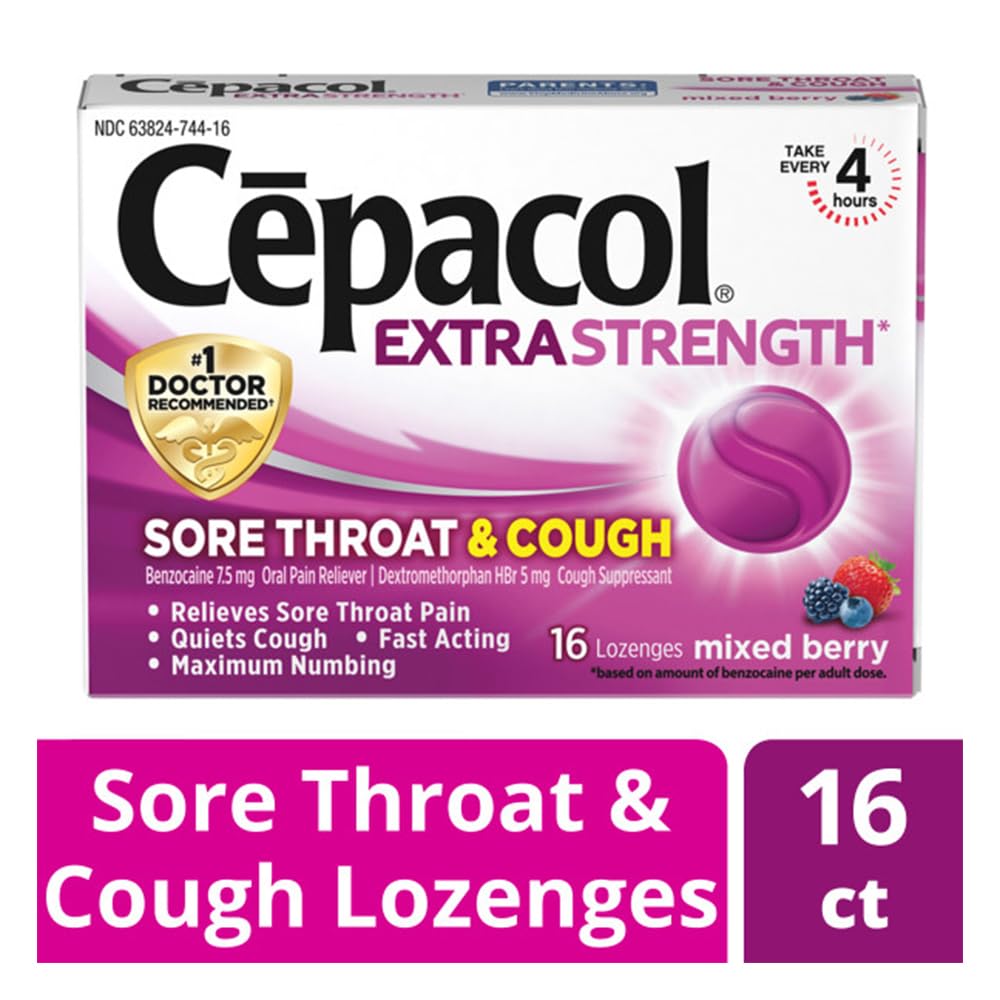 Cepacol Extra Strength pastilla frontal, formato masticable