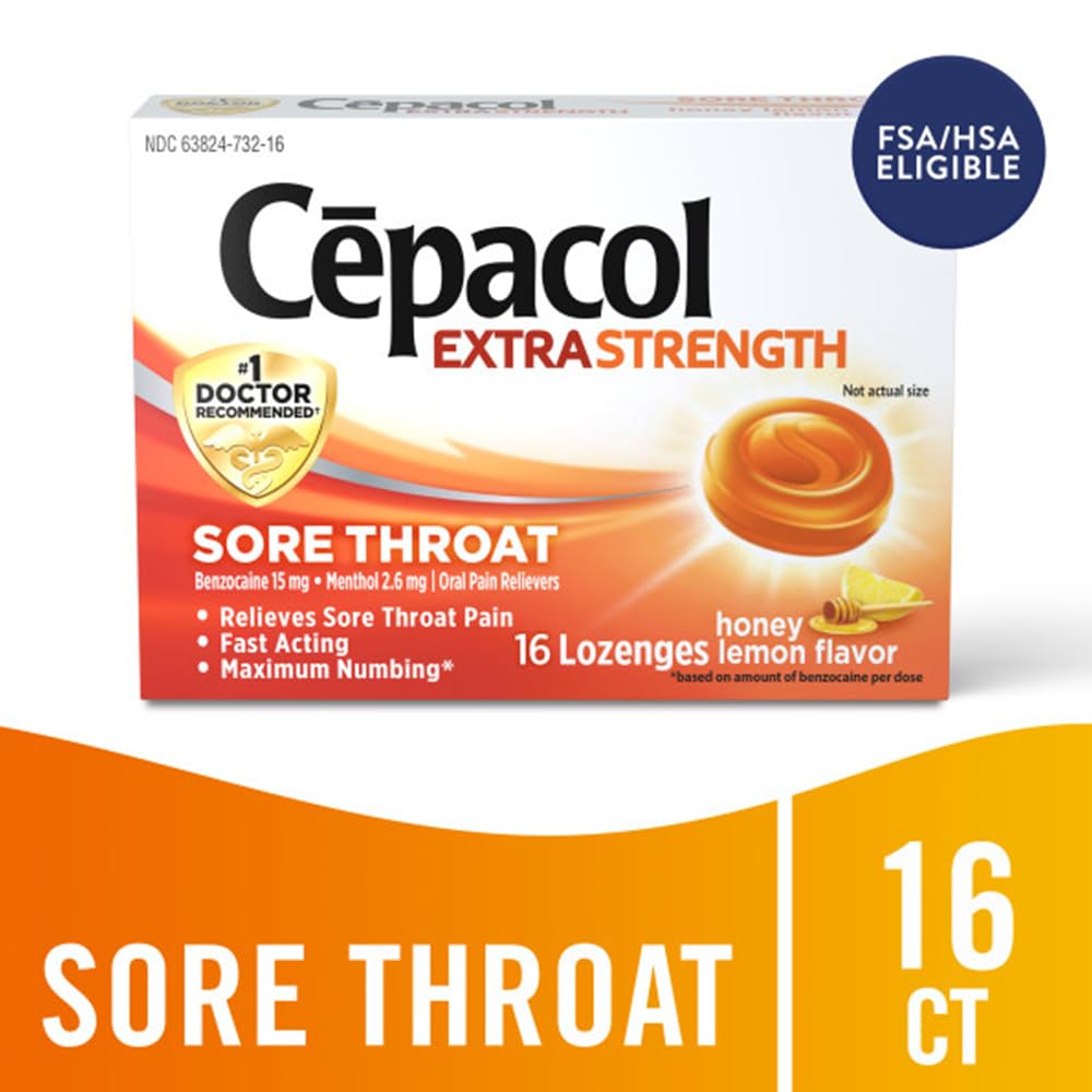 Cepacol paquete de 16 pastillas, conveniencia para uso diario