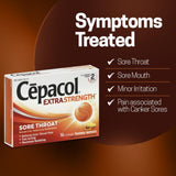 Cepacol sabor miel limón, experiencia agradable al disolver