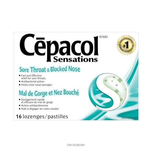 Cepacol Sensations mentol vapor ayuda a despejar las vías nasales.