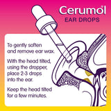 Cerumol suavizante cerumen, ablanda cerumen para limpieza fácil.