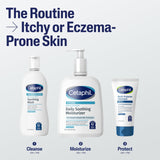 Etiqueta de Cetaphil Restoraderm sin fragancia para piel sensible.