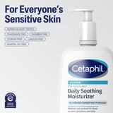 Frasco con bomba práctico de Cetaphil Restoraderm para dosificar.
