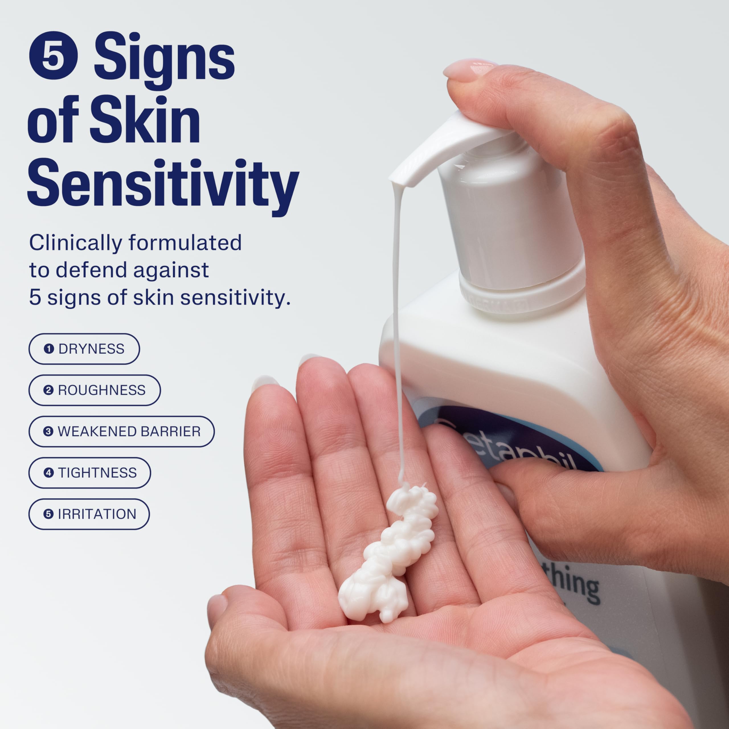 Hidratación de hasta 48 horas para piel seca con Cetaphil Restoraderm.