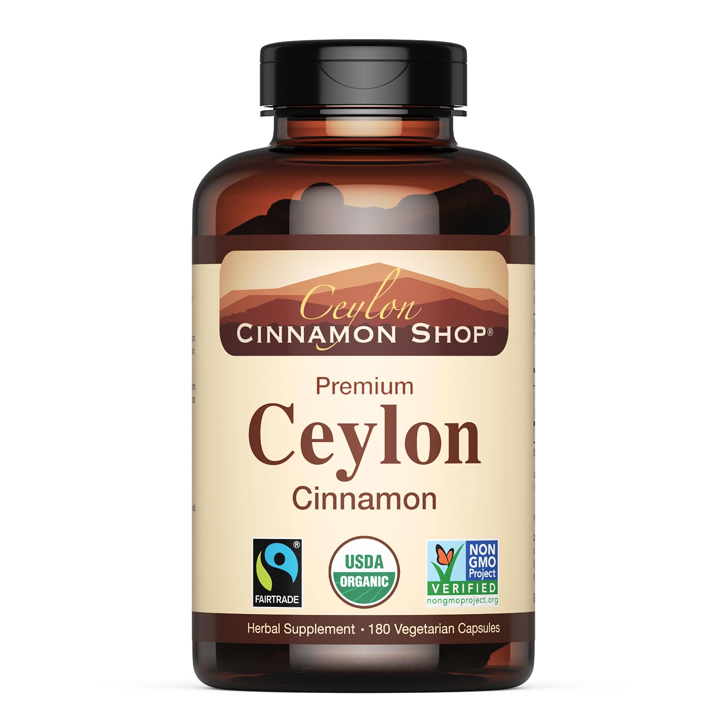 Ceylon Cinnamon Shop botella orgánica con aroma suave y sabor natural para uso diario