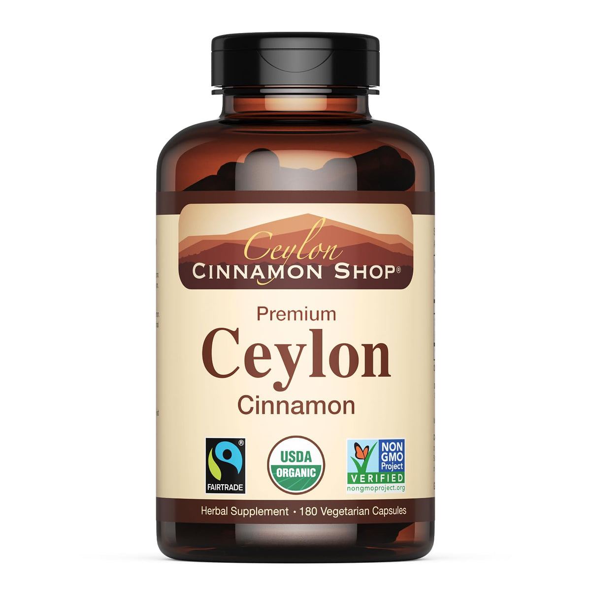 Ceylon Cinnamon Shop botella orgánica con aroma suave y sabor natural para uso diario
