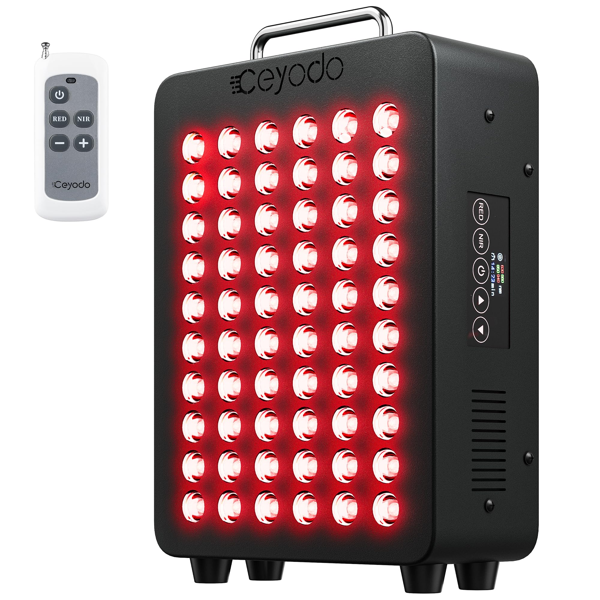 Panel Ceyodo con luz roja de cuatro chips para aliviar fatiga corporal.