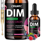 CFILIHTC DIM gotas botella: forma fácil de tomar para apoyo hormonal diario.