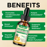 Etiqueta CFILIHTC muestra selenio, vitamina C y zinc para apoyo inmunológico.