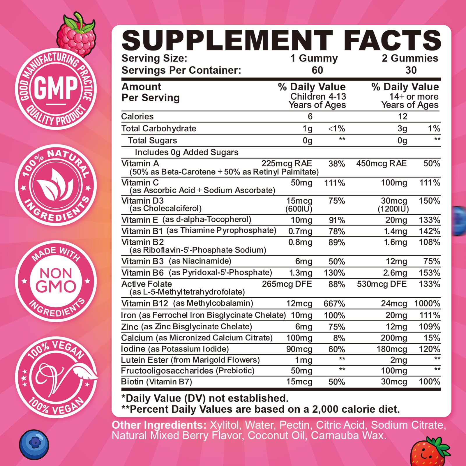 CFILIHTC gominolas sabor fresa, sabor agradable para consumo diario.