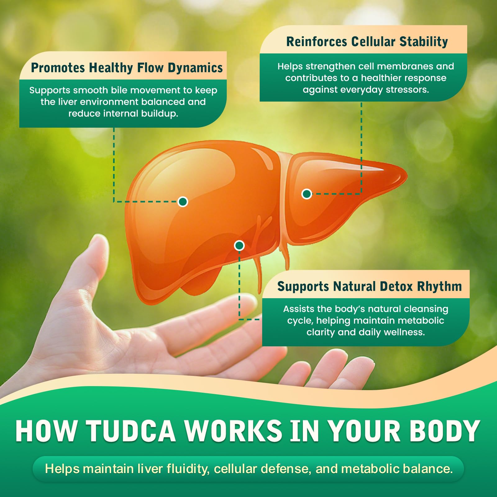 CFILIHTC TUDCA ingredientes clave: ALA, NAC y glutatión.