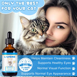 CFXYHNOX Gotas de lisina para gatos, muestra frontal de la botella