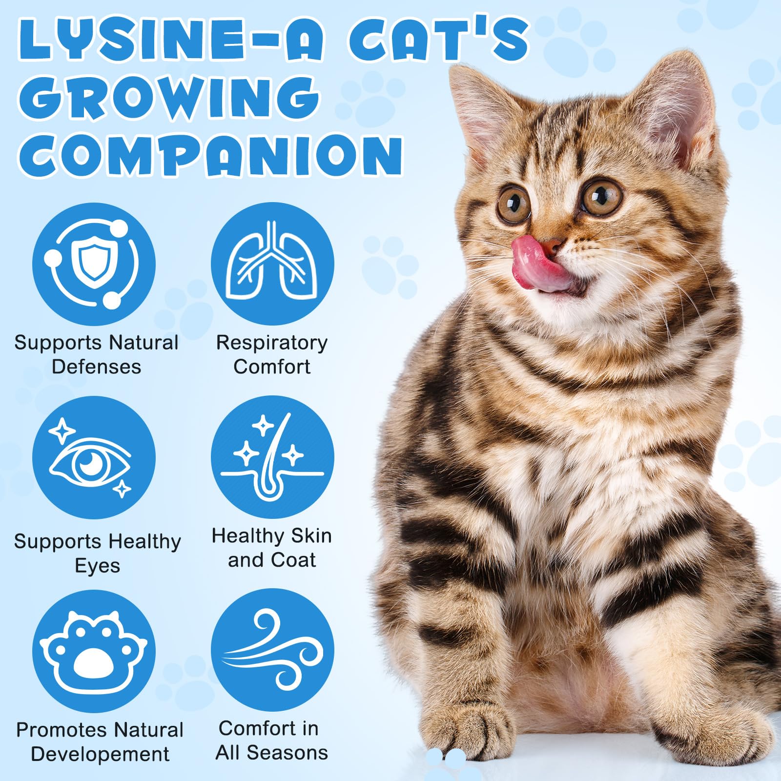 CFXYHNOX Gotas de lisina para gatos, sabor pollo asado