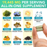 CFXYHNOX mezcla ashwaganda y jengibre para energía diaria