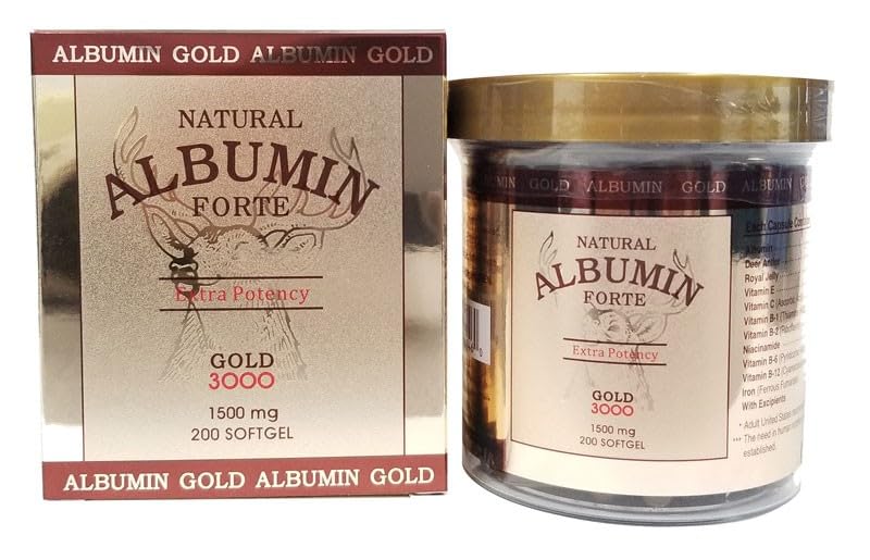 CGMLABS Albumina Natural Forte — cápsulas de 1500 mg para aporte proteico