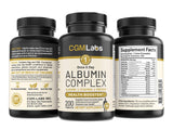 CGMLABS Complejo de Albumina Alta Gama, proteína de alta calidad para soporte nutricional.