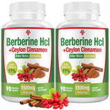 CHANUBITO Berberina: cápsulas 1500 mg para apoyar metabolismo y salud general.