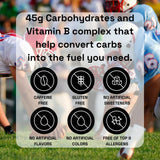 Gel Chargel Uva Blanca con vitaminas B, apoyo para energía sostenida durante la actividad