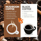 CHATTER PAWS Mushroom Coffee, ingredientes melena-de-león y cordyceps en la mezcla.