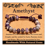 Pulsera CHCCOYE de amatista 5x8mm, ajuste cómodo para uso diario.