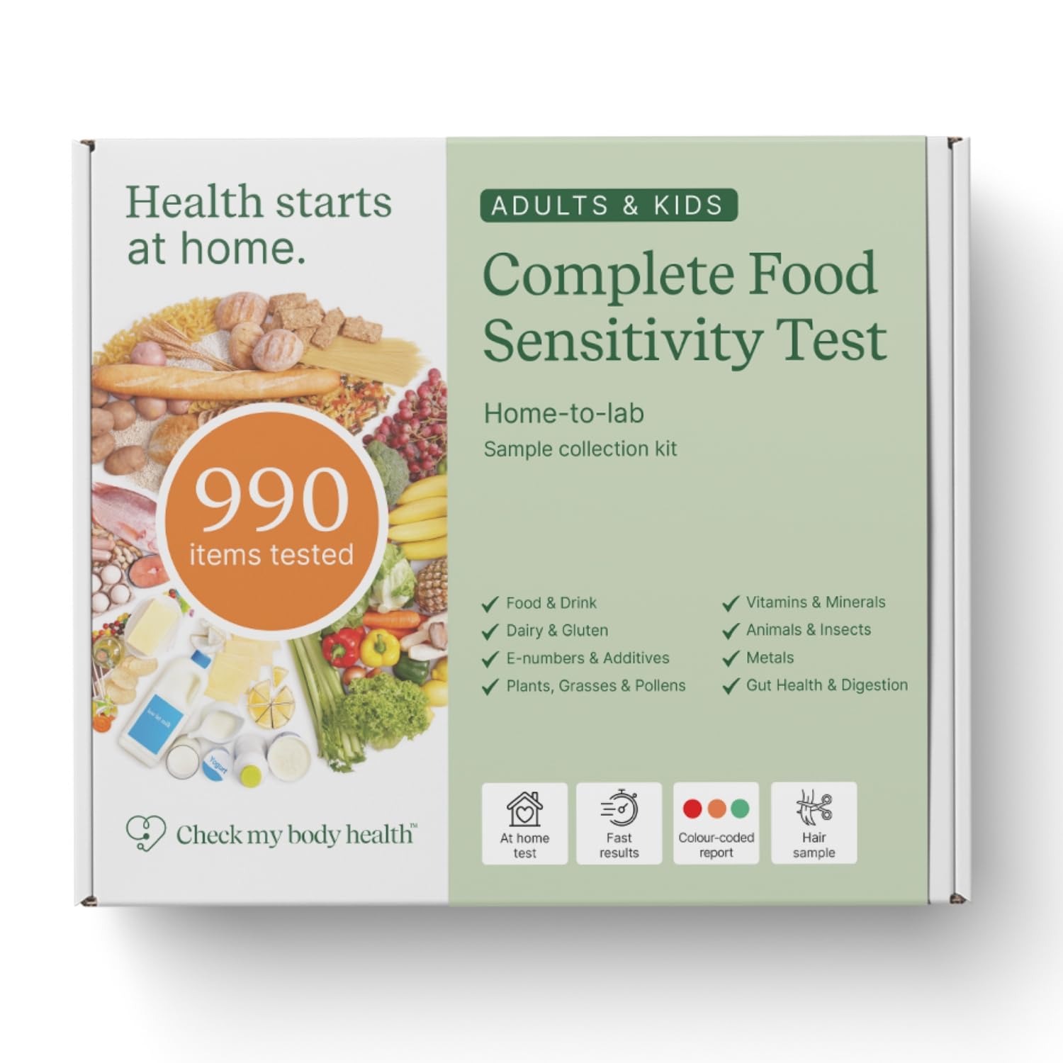 Check My Body Health kit-sensibilidad-alimentos-990-items identifica posibles desencadenantes de malestares diarios