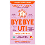 Cheeky Bonsai UTI: sobres-mezcla listos para disolver en agua y apoyar la hidratación.