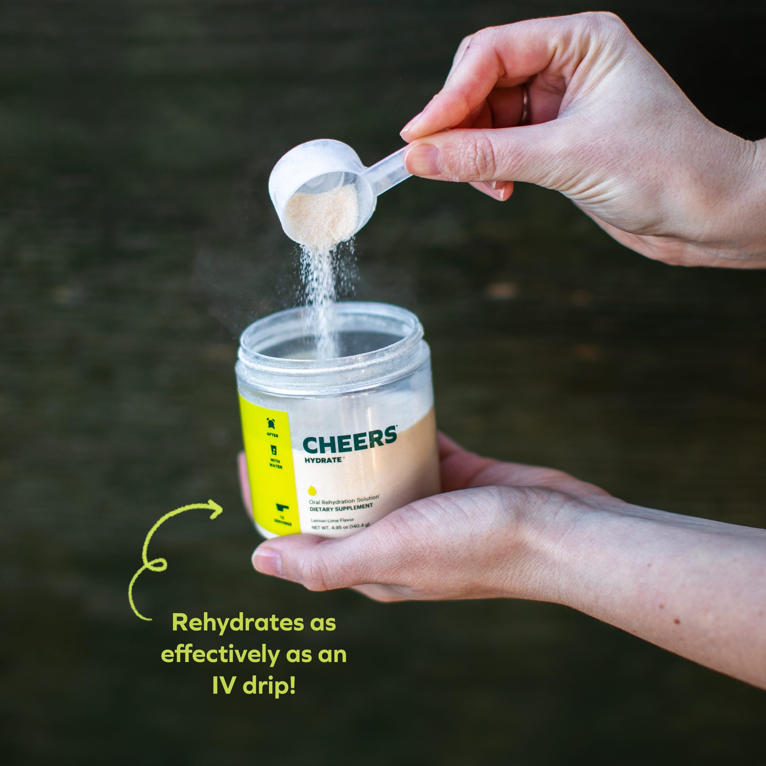 Cheers Hydrate, ideal para reforzar la reposición de líquidos tras calor o fatiga.