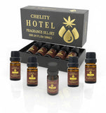 Chelity: botella de aceite hotel para difusor, ambientación lujosa.