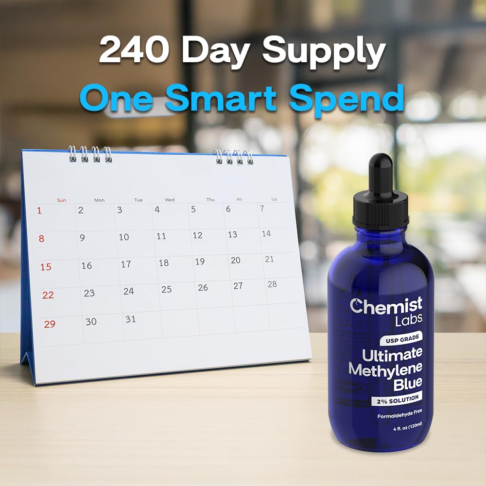 Chemist Labs Azul Metileno, posible apoyo a funciones celulares.