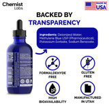 Chemist Labs Metileno Azul 120 porciones, dosis medidas