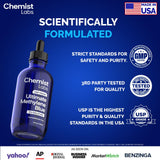 Chemist Labs Metileno Azul 1% con cuentagotas graduado para porciones exactas
