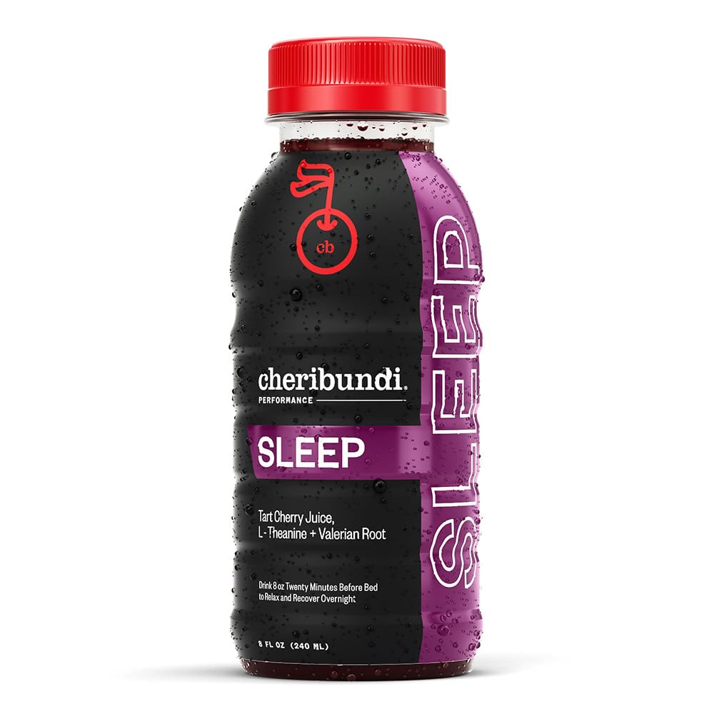 Cheribundi Sleep, pack de 24 botellas, favorece la recuperación nocturna.