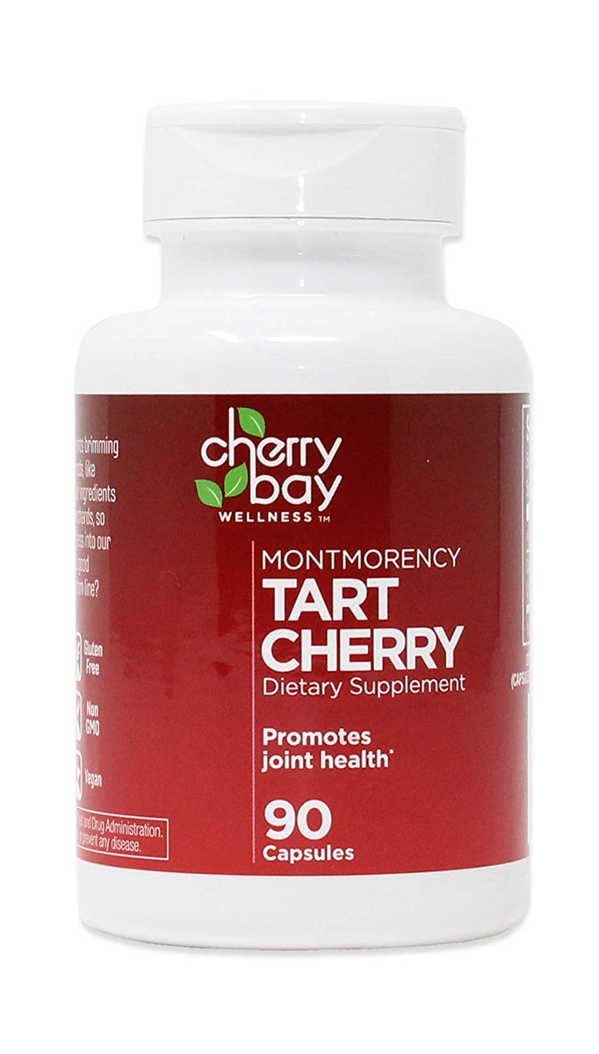 Cherry Bay Wellness Montmorency Tart Cherry: cápsulas de 480 mg para apoyar articulaciones saludables