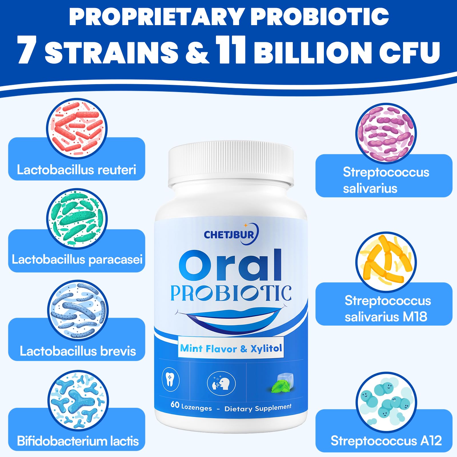 Chetjbur Oral Probiotics, sonrisa confiada gracias a la salud bucal.
