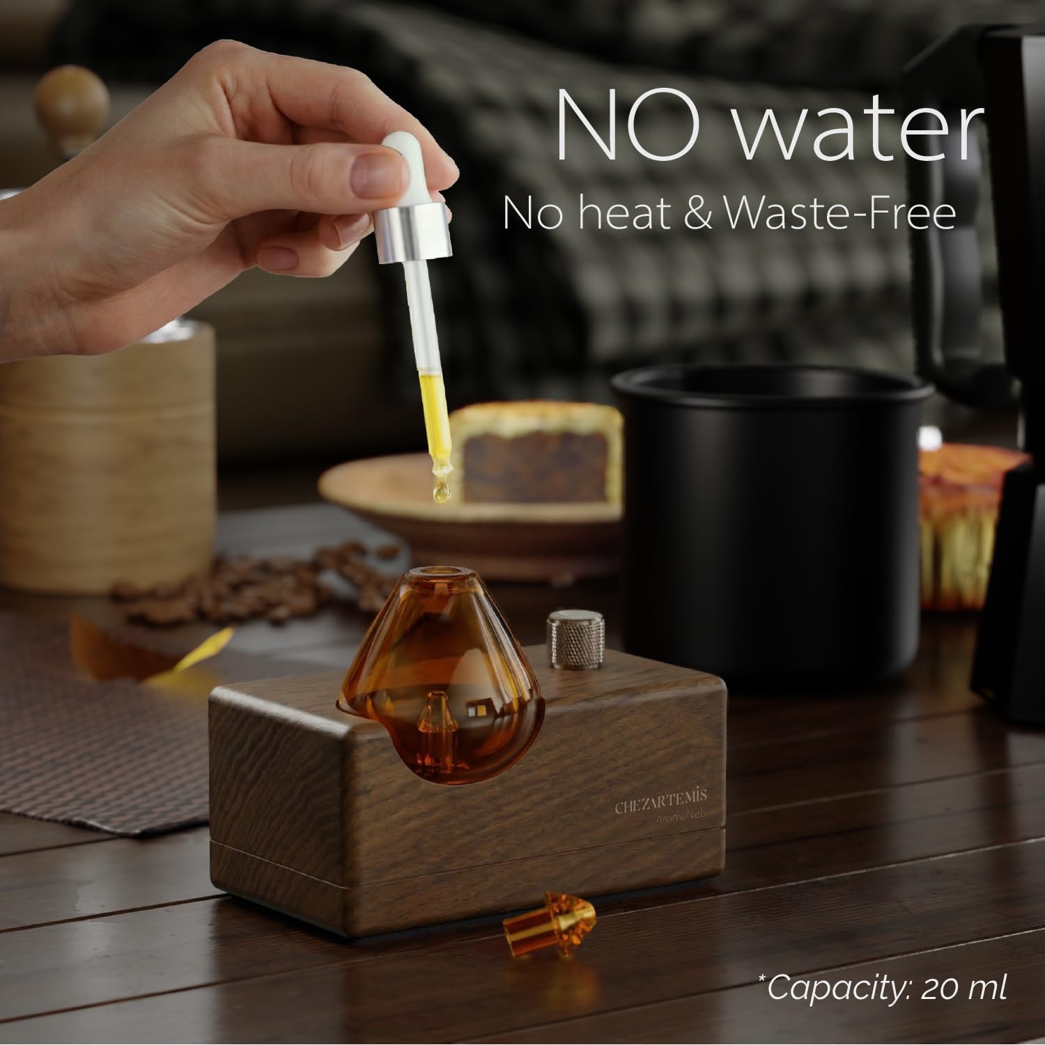 CHEZARTEMIS Amber, estructura sin cables con batería de 2600mAh para uso móvil.