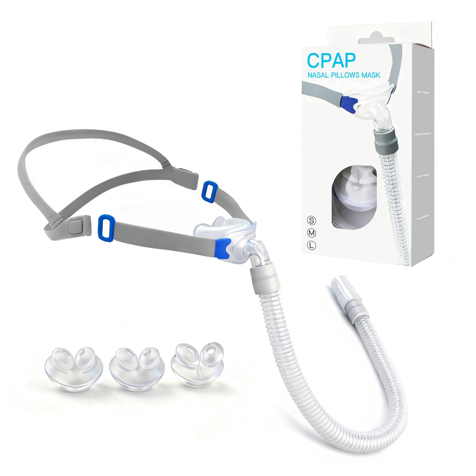 Chic Tree mascarilla nasal frontea para ajuste cómodo durante la noche.