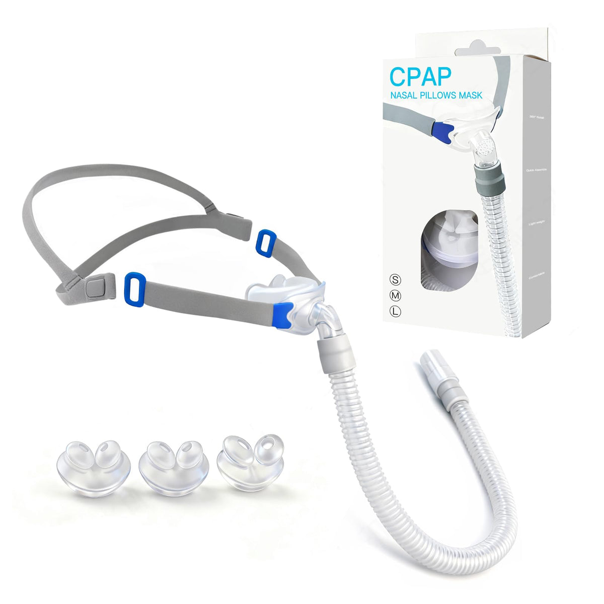 Chic Tree mascarilla nasal frontea para ajuste cómodo durante la noche.