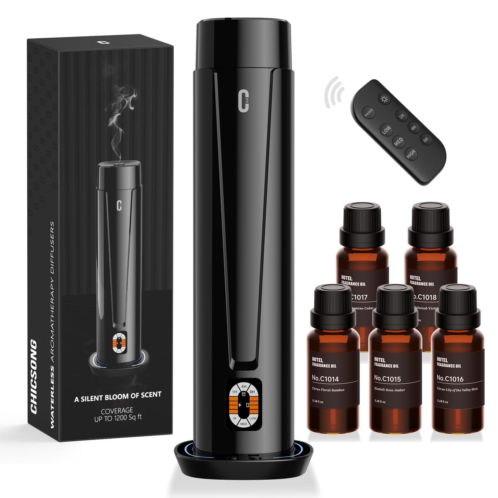 Chicsong difusor aromas sin agua, diseño elegante y perfumación continua para espacios grandes