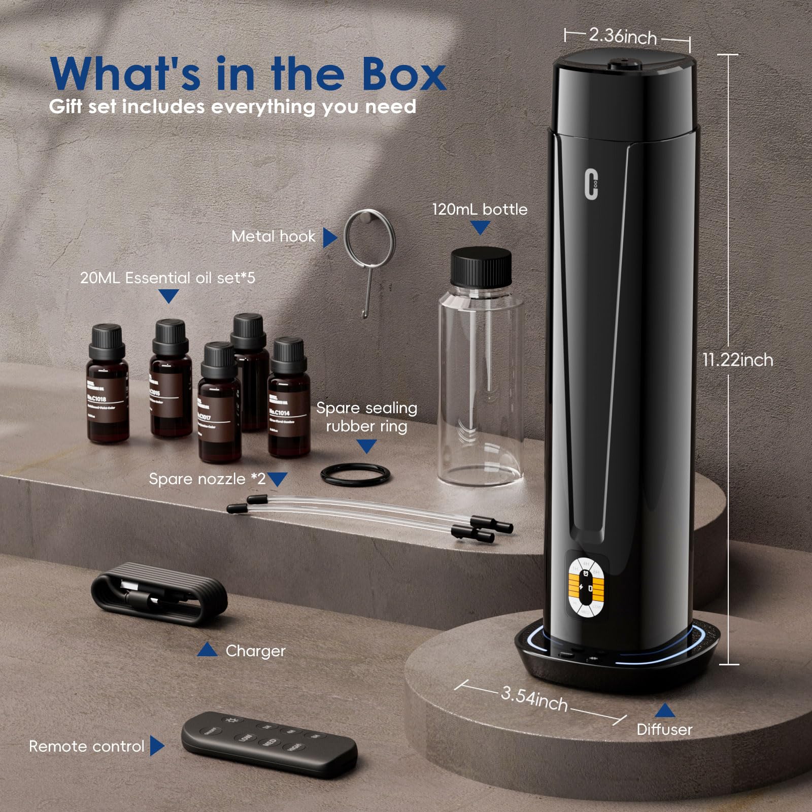 Chicsong difusor para hogar u oficina facilita crear ambiente aromático