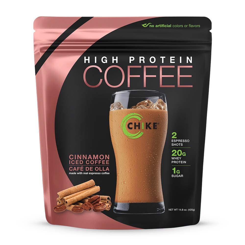 CHIKE Café Helado Proteína Canela: aroma intenso y sabor cremoso para empezar el día.