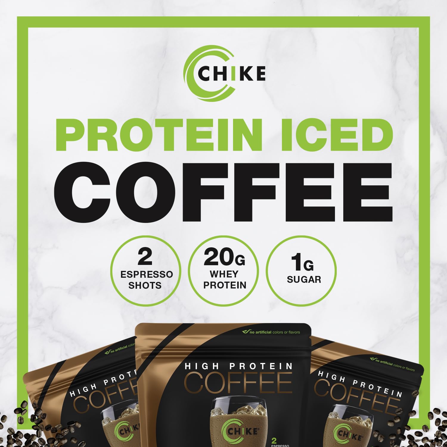 CHIKE Mocha en escena de entrenamiento, ideal para después del ejercicio.